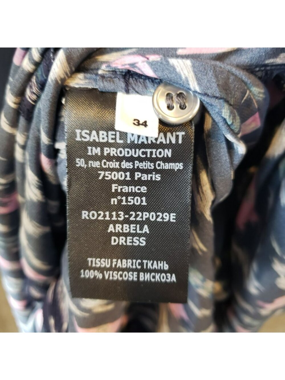 Isabel Marant Etoile $625 Long Sleeve Boho Print Midi Dress Romantic - Picture 13 of 14